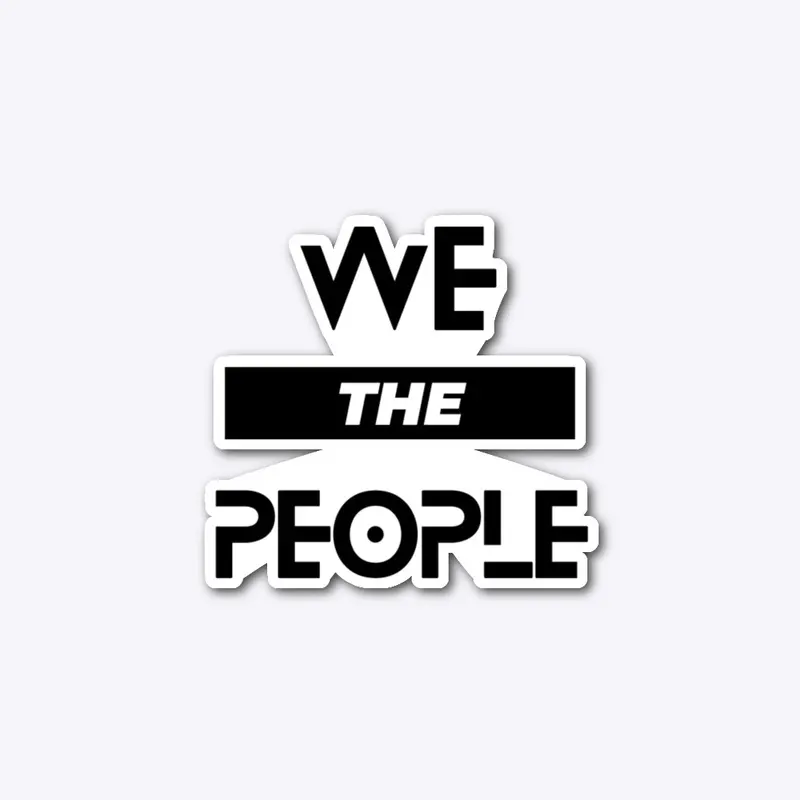 WE THE PEOPLE DIE CUT STICKER